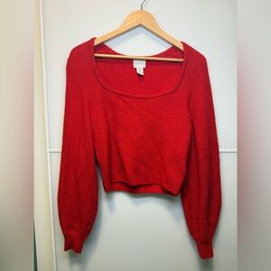 💸CLEARANCE 4/$15💸 H&M Cherry Red Knit Top